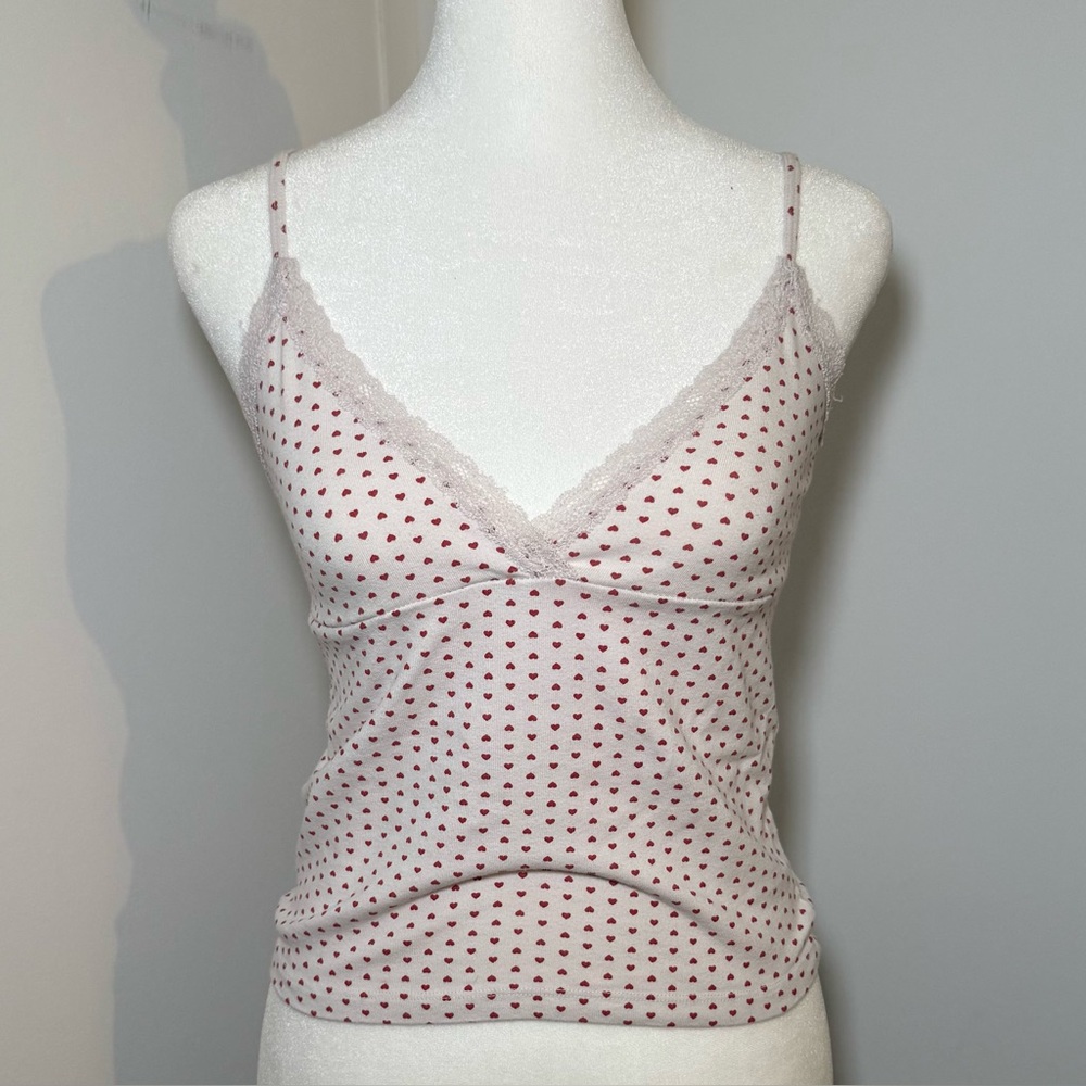 Brandy Melville Heart Cami Tank Top